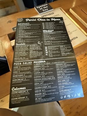 Menu photo 2 Parisi Denver, CO