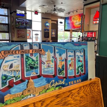 Texadelphia - Fun Texas artwork on the booth dividers - Cheesesteaks Near Me - Richardson, Texas Texadelphia - Fun Texas artwork on the booth dividers - Cheesesteaks Near Me - Richardson, Texas
