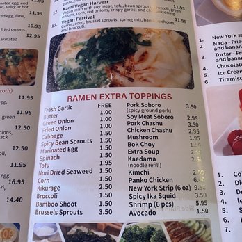 Kami Ramen Bar - Menu - Ramen Near Me - Memphis, Tennessee