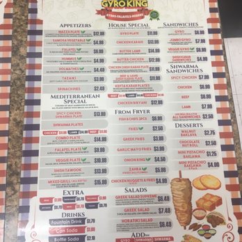 Gyro King - Menu - Mediterranean Near Me - Bremerton, Washington Gyro King - Menu - Mediterranean Near Me - Bremerton, Washington