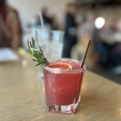Johnson’s Landing - Blood orange margarita - thank me later.