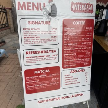 Antsbrew - Coffee & Tea Near Me - Los Angeles, California