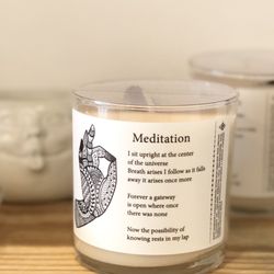 Green Haus Wellness - Body massage candles. Amethyst stone included inside candle.