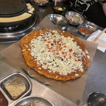 Gwangjang Market - Kimchi pancake with cheese - Barbeque Near Me - Toronto, Ontario