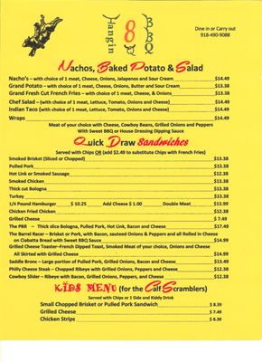 Menu photo 2 Hangin 8 BBQ Eufaula, OK