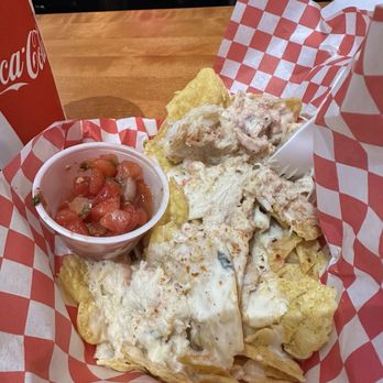 Tracy's King Crab Shack - Crab nachos - Seafood Near Me - Juneau, Alaska Tracy's King Crab Shack - Crab nachos - Seafood Near Me - Juneau, Alaska