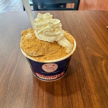 Cold Stone Creamery - I forgot what flavor I ordered and I had them add whip cream and graham cracker topping. - Ice Cream & Frozen Yogurt Near Me - El Paso, Texas Cold Stone Creamery - I forgot what flavor I ordered and I had them add whip cream and graham cracker topping. - Ice Cream & Frozen Yogurt Near Me - El Paso, Texas