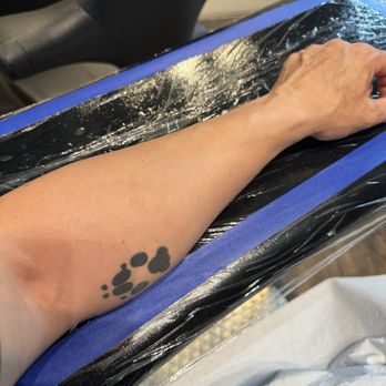 Lost Edge Tattoo - 1st step shaving the arm - Tattoo Near Me - Austin, Texas