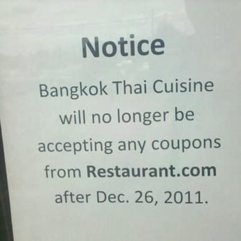 Bangkok Thai Cuisine - At least they warned you not like some other places. - Thai Near Me - Houston, Texas