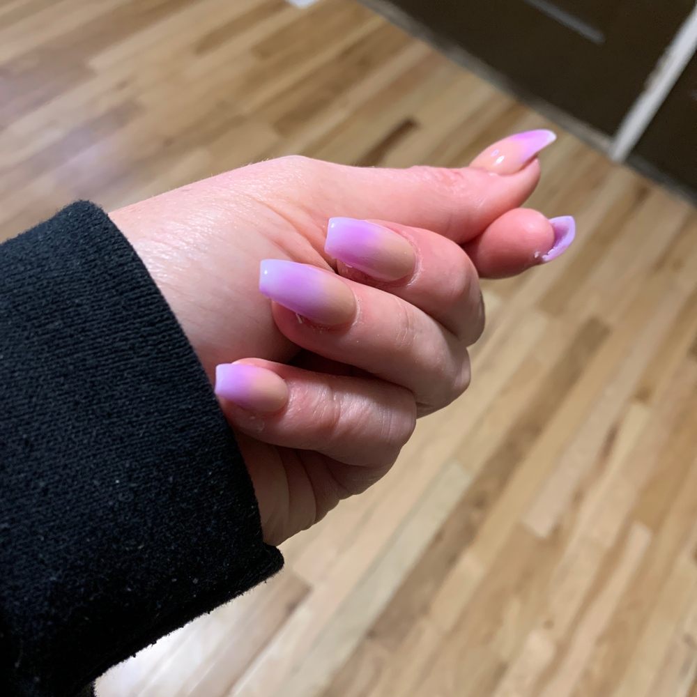 Purple and nude ombré Purple and nude ombré