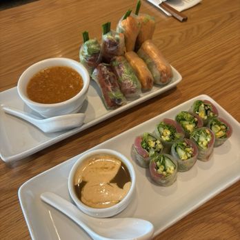 Brodard Chateau - Nem nuong, chao tom, and ahi tuna rolls - Vietnamese Near Me - Garden Grove, California