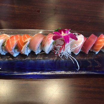 Hana Sushi #6 - Rainbow roll - Sushi Bars Near Me - Temecula, California Hana Sushi #6 - Rainbow roll - Sushi Bars Near Me - Temecula, California