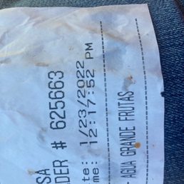 The name of person who took my order.