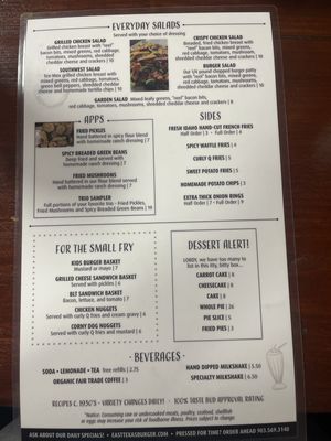 Menu photo 2 East Texas Burger Company Mineola, TX