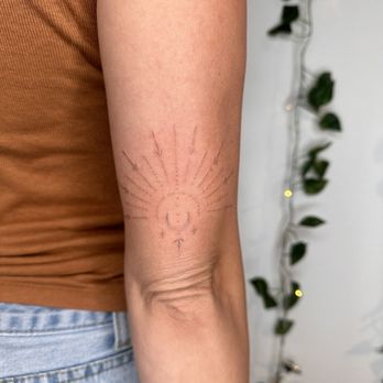 310artist - Fine line sun and moon tattoo - Tattoo Near Me - Austin, Texas 310artist - Fine line sun and moon tattoo - Tattoo Near Me - Austin, Texas