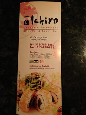 Menu photo 7 Ichiro Japanese Geneva, NY Menu photo 7 Ichiro Japanese Geneva, NY