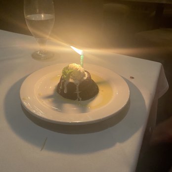 Spaghettini - Birthday dessert. - Italian Near Me - Seal Beach, California