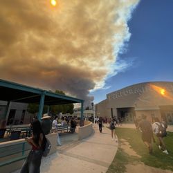 Santiago High School - A fire