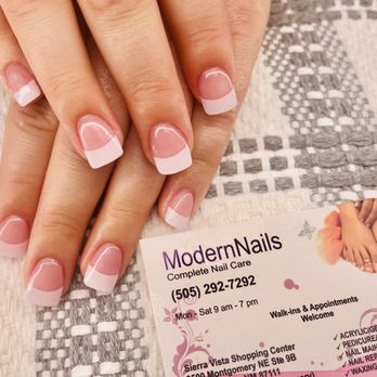 Modern Nails & Spa - White tip new set - Nail Salons Near Me - Albuquerque, New Mexico
