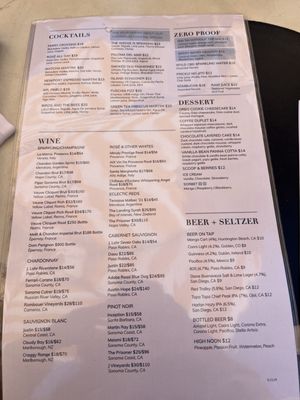 Menu photo 8 A+O Restaurant | Bar Newport Beach, CA Menu photo 8 A+O Restaurant | Bar Newport Beach, CA