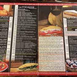 Pizzeria Orlando di Tosi Piero - Menù