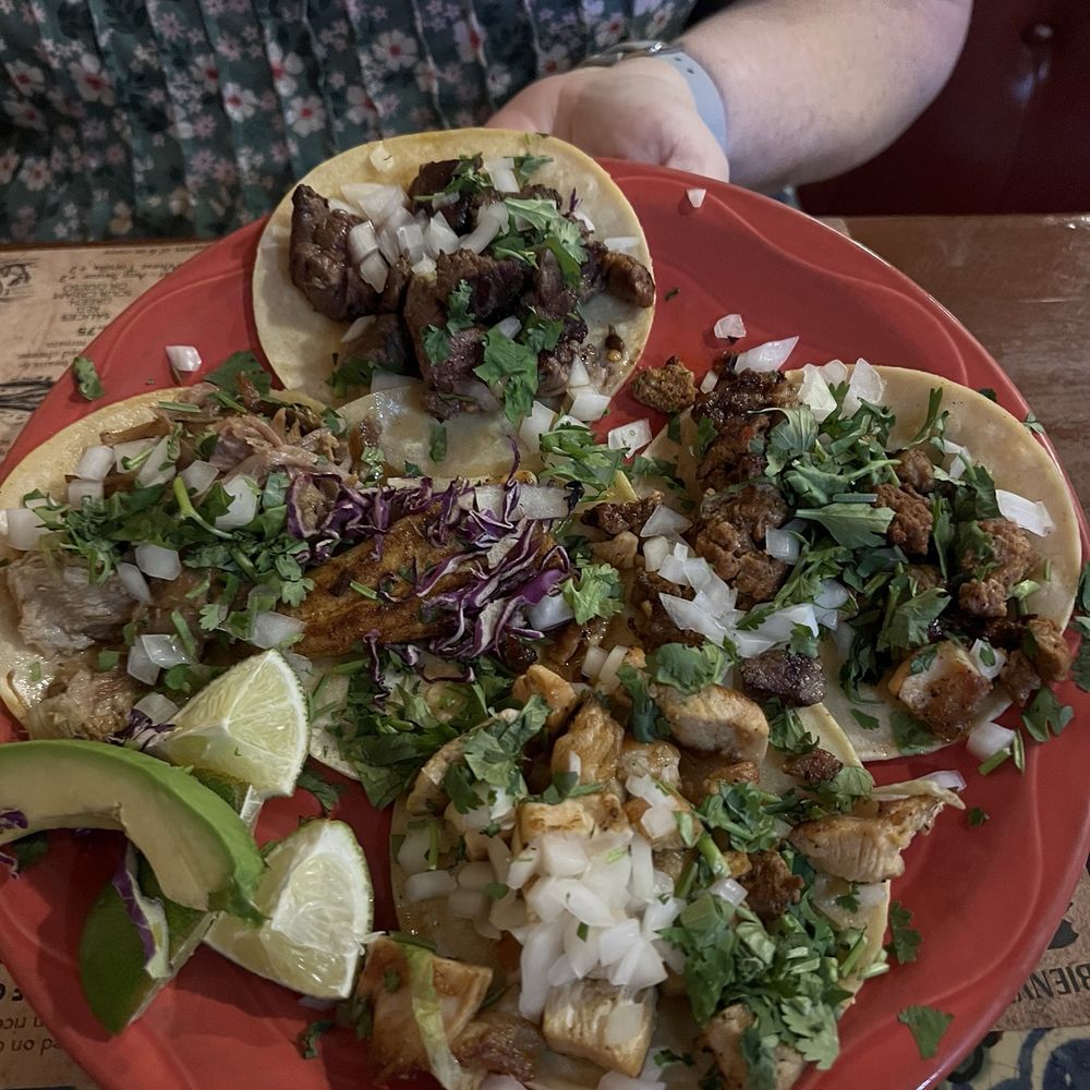 Mi Pueblo - Street taco sampler - Mexican Near Me - Sarasota, Florida Mi Pueblo - Street taco sampler - Mexican Near Me - Sarasota, Florida
