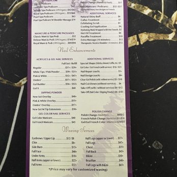 Lavender Nail & Spa - Lavender nail and spa pricing page - Skin Care Near Me - Yorba Linda, California