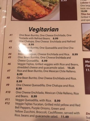 Menu photo 7 Tito's Mexican Grill Akron, OH