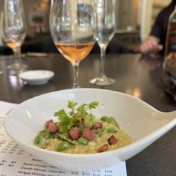 Williamson Wines - Risotto with peas and ham chunks