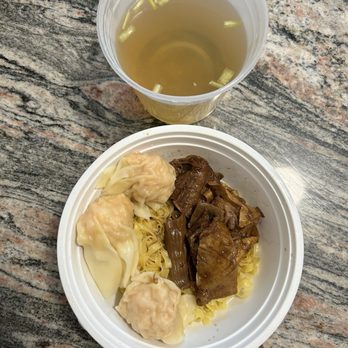 3A Noodle - Wonton and beef brisket thick egg noodle soup. - Noodles Near Me - Toronto, Ontario