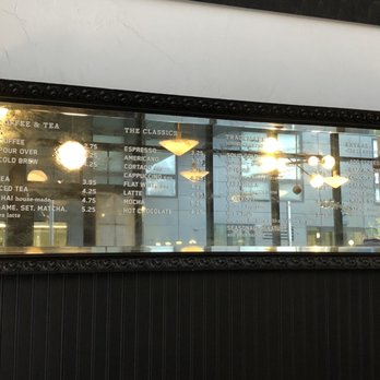 Spyhouse Coffee Roasters - Mirrored menu on the wall. - Coffee & Tea Near Me - Minneapolis, Minnesota