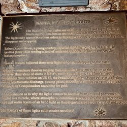 The Marfa Lights - Historic sign for Marfa Lights