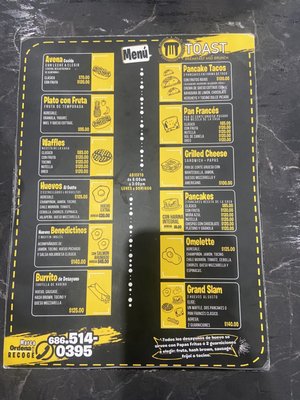 Menu photo 1 Toast Mexicali, BCN