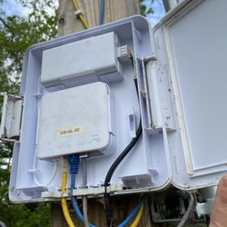 Outdoor switch and camera install.