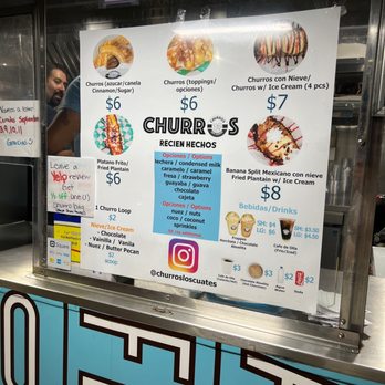 Churros Los Cuates - Fire Churros lots of options, perfect for the sweet tooth. - Desserts Near Me - Santa Ana, California Churros Los Cuates - Fire Churros lots of options, perfect for the sweet tooth. - Desserts Near Me - Santa Ana, California