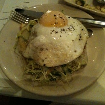 AOC - Brioche with prosciutto, gruyère and egg. - Cocktail Bars Near Me - Los Angeles, California