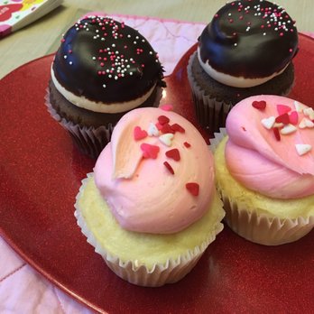 Sweet Traditions By Leane - Wedding Cake and Chocolate with vanilla frosting dipped in chocolate ganache - Cupcakes Near Me - Wake Forest, North Carolina