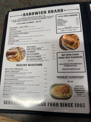 Menu photo 2 Little Mesa Cafe Mesa, AZ
