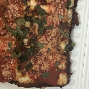 The Edge Thick Square Pizza - Chicken Parm pizza.  Beautifully balanced with flavor! - Pizza Near Me - Plymouth , Massachusetts