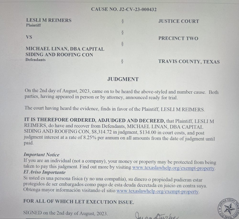 Slide of Capital Siding And Roofing Contractors