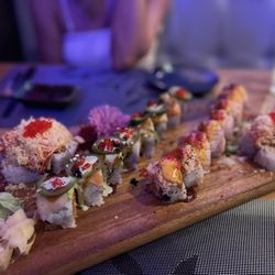 J&P Asian Fusion - American Dream Roll Lunch Butterfly Roll Lunch Volcano Roll