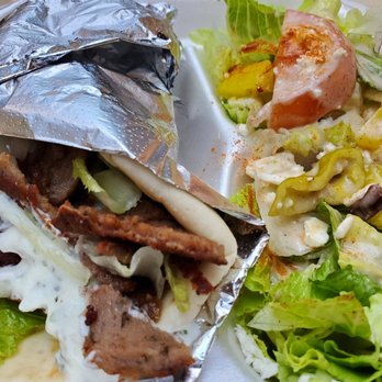 Jeevas Greek Cafe - Lamb Gyro with Salad - Food Court Near Me - Salt Lake City, Utah Jeevas Greek Cafe - Lamb Gyro with Salad - Food Court Near Me - Salt Lake City, Utah