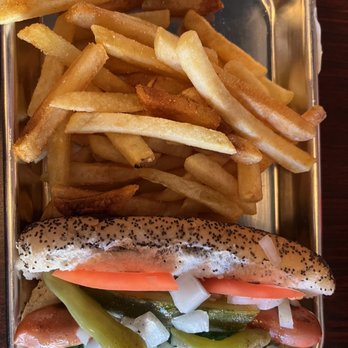 Eighteen87 - Chicago dog and fries - New American Near Me - Harbor Beach, Michigan