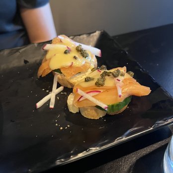 Divvy - Salmon Canapés - New American Near Me - Carmel, Indiana