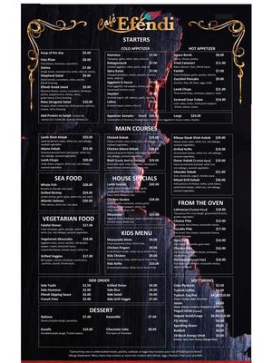 Menu photo 3 Cafe Efendi Alpharetta, GA