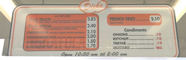 Menu photo 3 Dick's Drive-In Seattle, WA Menu photo 3 Dick's Drive-In Seattle, WA