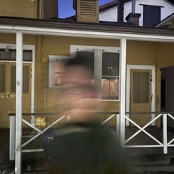 Sonoma Plaza Ghost Walk - My som decided to move into the frame to talk to me right as I took the shot, which is on brand for the tour