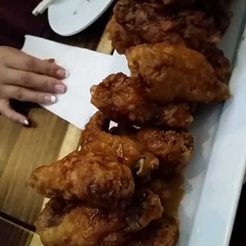 Bonchon Philadelphia - Half and half (soy sauce and hot) - Korean Near Me - Philadelphia, Pennsylvania