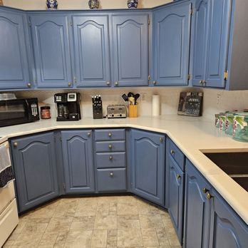Texoma Services & Solutions - AFTER- New granite countertops and tile backsplash - Handyman Near Me