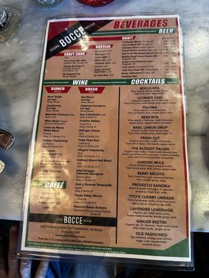 Menu photo 7 Pizzeria Bocce Cottonwood, AZ Menu photo 7 Pizzeria Bocce Cottonwood, AZ